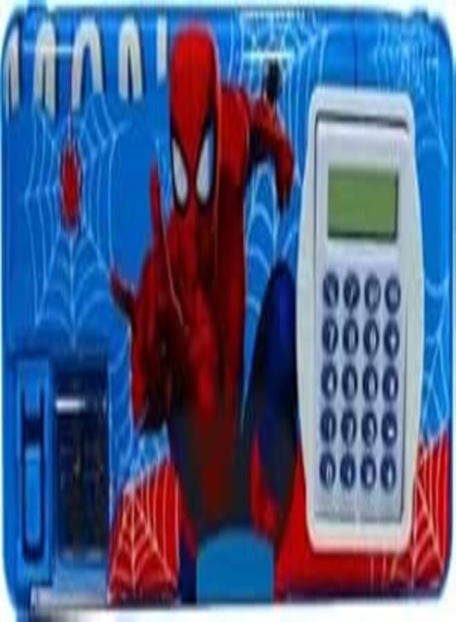 Avengers Multipurpose Pencil Box with Calculator & Dual Sharpner - Spiderman Art Plastic Pencil Box (Set of 1, Blue)